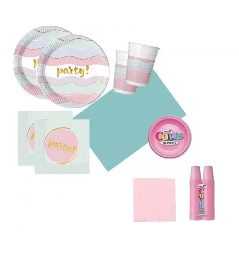 KIT N.7 ELEGANT PARTY - CON MONOCOLORE ROSA