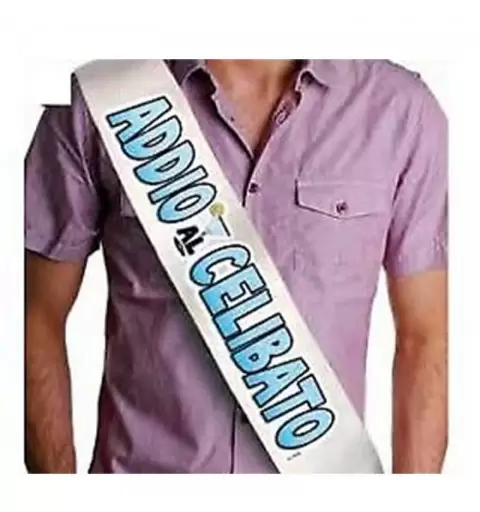 FASCIA ADDIO AL CELIBATO - SCHERZI AMICI DELLO SPOSO