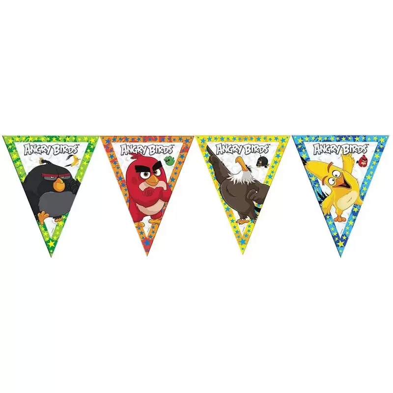 FESTONE BANDIERINE ANGRY BIRDS NEW