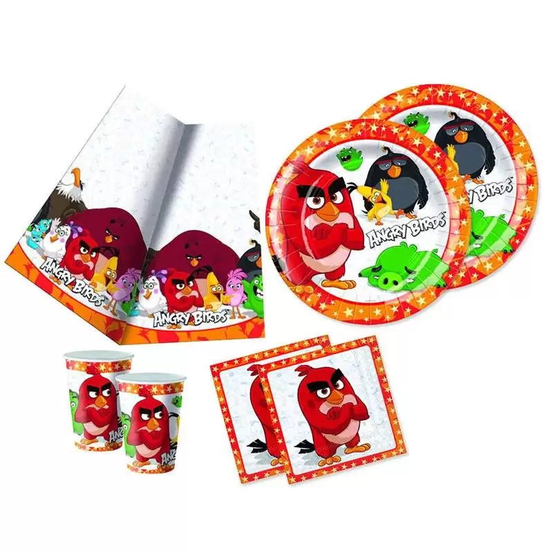 KIT N.3 ANGRY BIRDS NEW - SET TAVOLA PER FESTE