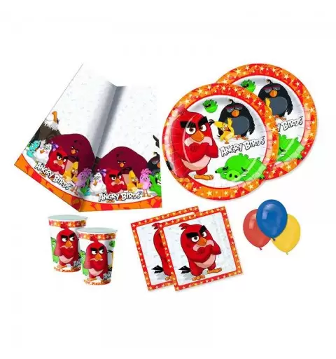 KIT N.4 ANGRY BIRDS NEW - ADDOBBI PER LA FESTA