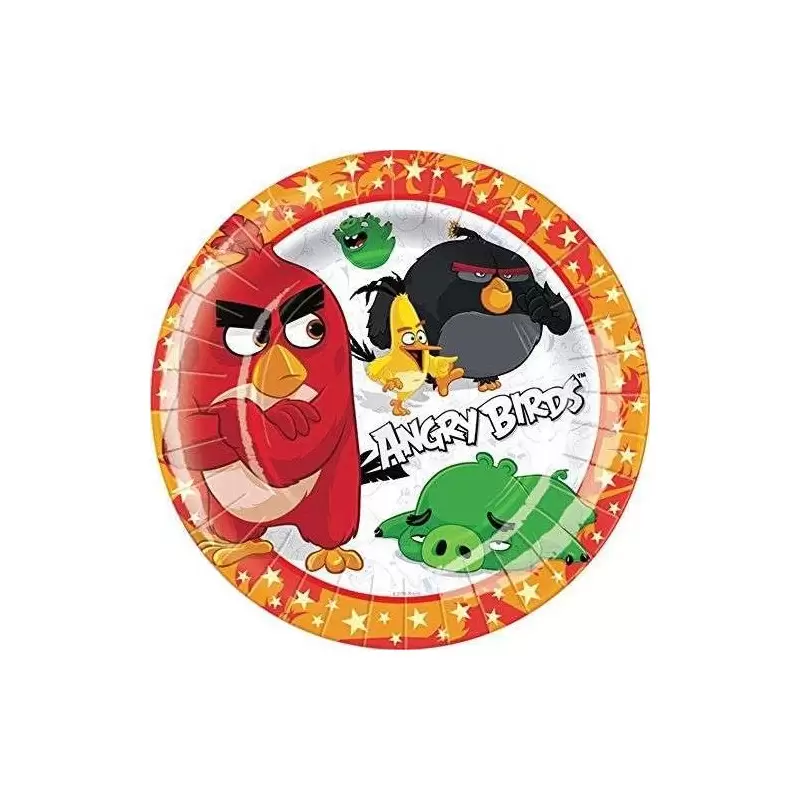 PIATTINI DESSERT ANGRY BIRDS NEW - 40 PZ