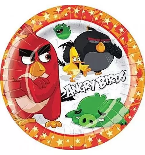 PIATTINI DESSERT ANGRY BIRDS NEW - 40 PZ