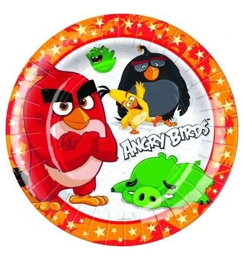 KIT N.7 ANGRY BIRDS NEW - CON MONOCOLORE ROSSO