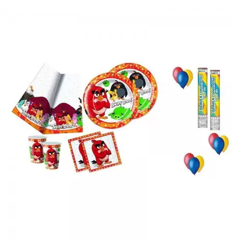 KIT N.30 ANGRY BIRDS NEW - CON SPARACORIANDOLI COLORATI