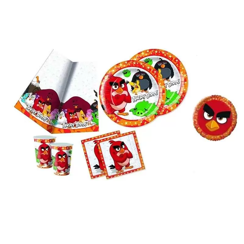KIT N.10 ANGRY BIRDS NEW - ACCESSORI PER LA FESTA