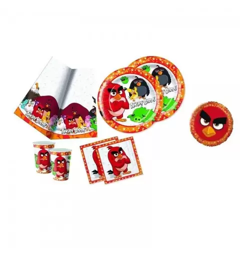 KIT N.10 ANGRY BIRDS NEW - ACCESSORI PER LA FESTA