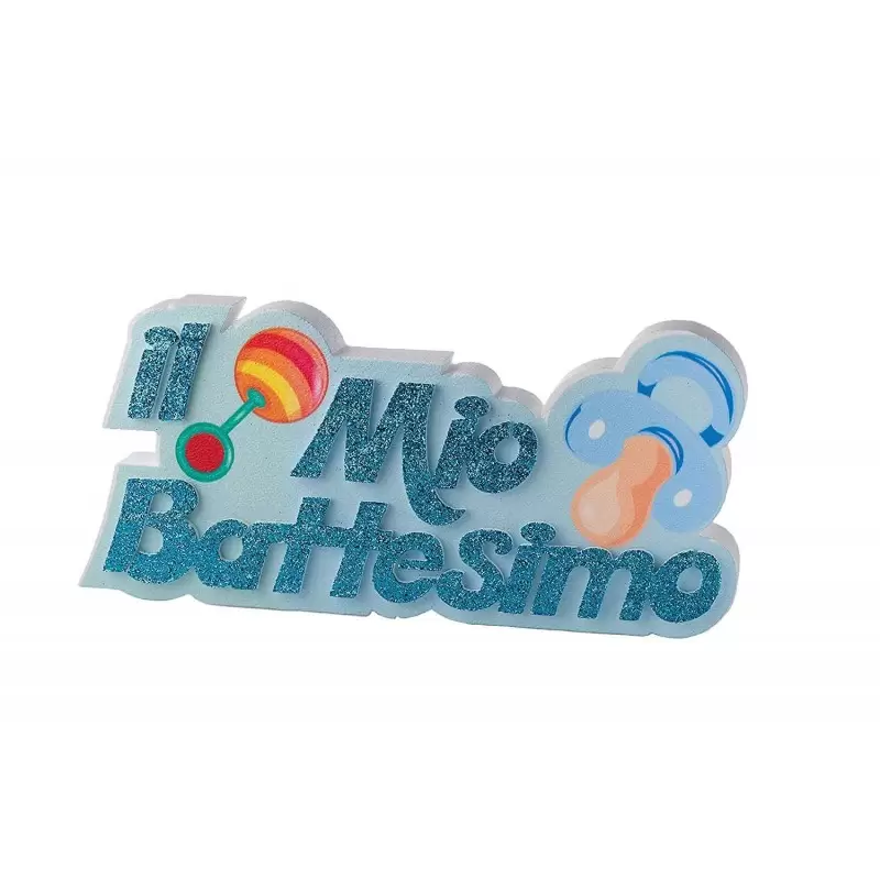 IL MIO BATTESIMO IN POLISTIROLO - ROSA O CELESTE