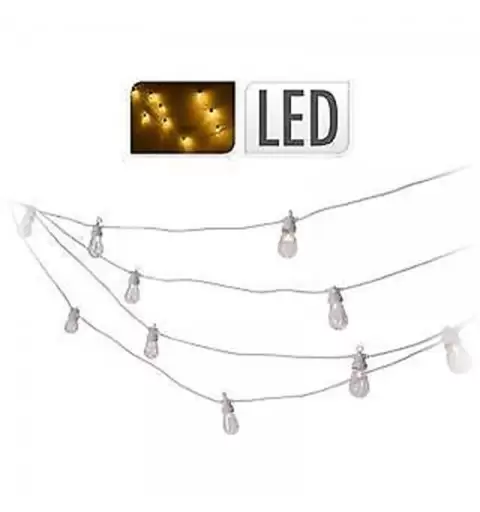 CATENA DI LUCI LED - BIANCHE PER FESTE