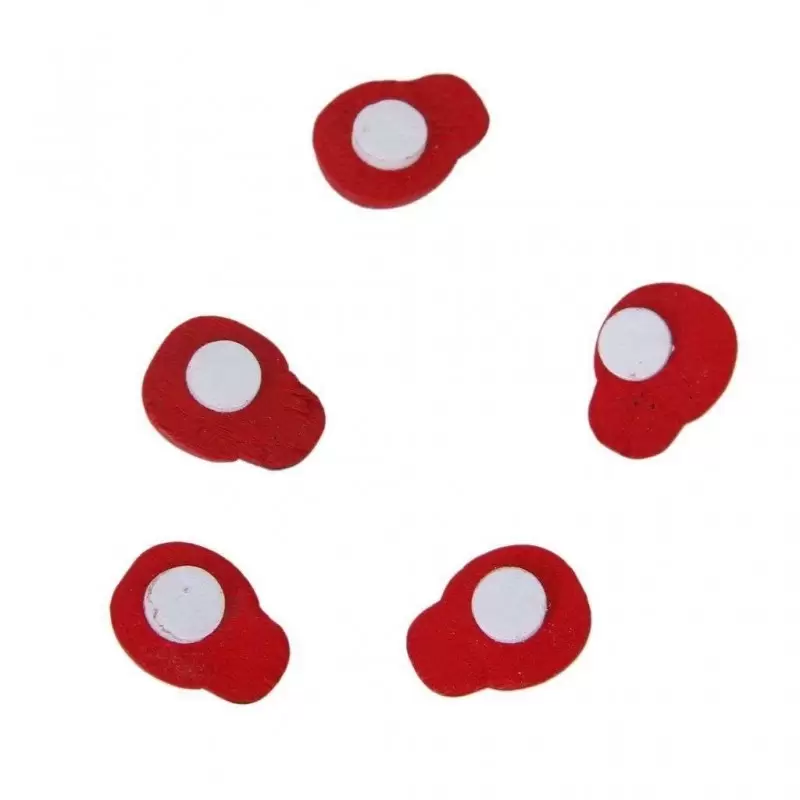 MINI COCCINELLE ROSSE ADESIVE - 144 PZ