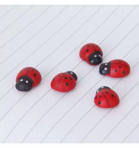 MINI COCCINELLE ROSSE ADESIVE - 144 PZ