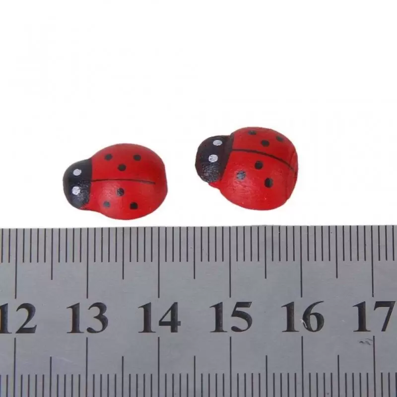 MINI COCCINELLE ROSSE ADESIVE - 144 PZ