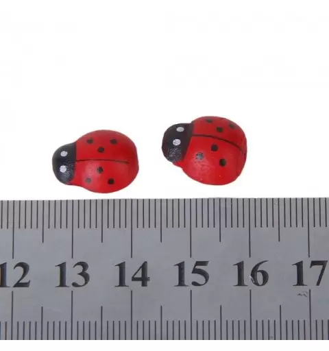 MINI COCCINELLE ROSSE ADESIVE - 144 PZ