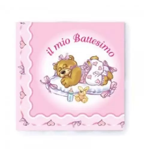 TOVAGLIOLI BATTESIMO ORSETTA ROSA - 20 PZ