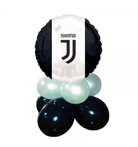 12 palloncini Juventus™ neri e bianchi