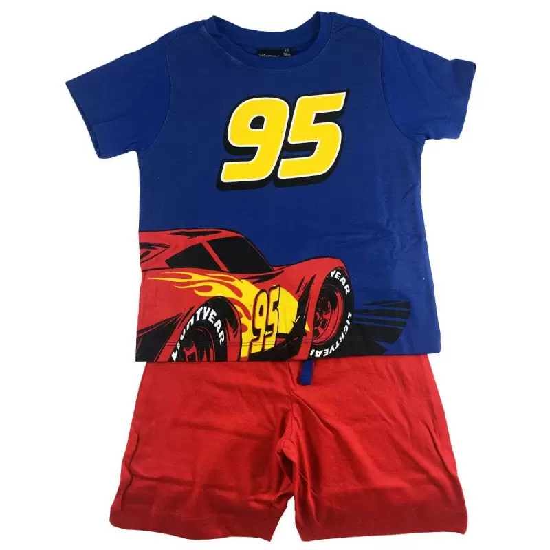 COMPLETINO CARS ROSSO E BLU - MANICHE C ORTE