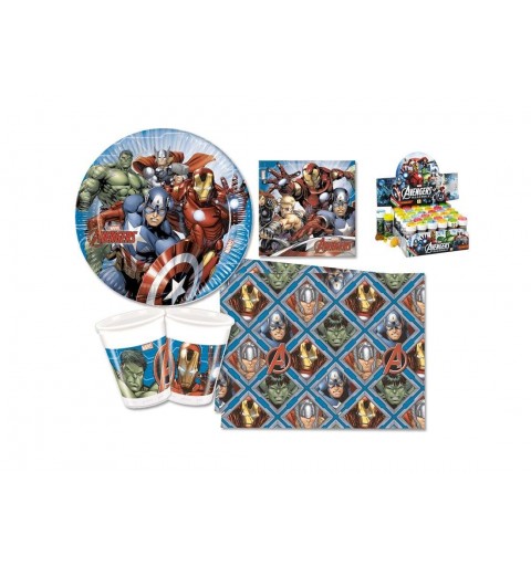  COMPLEANNO AVENGERS POWER + BOLLE DI SAPONE KIT N5