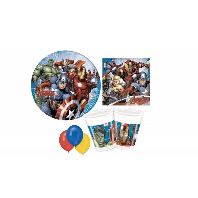 KIT N22 COMPLEANNO AVENGERS ASSEMBLE MARVEL