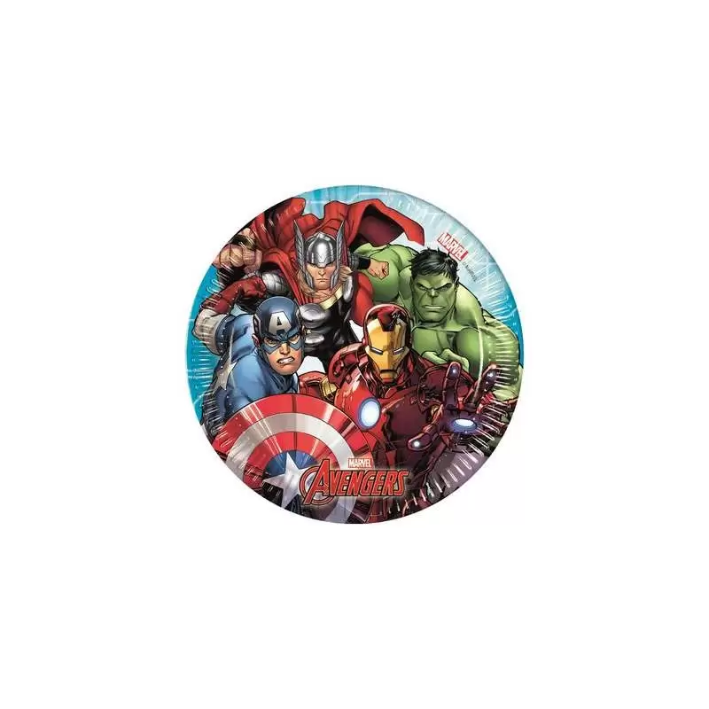 PIATTI DESSERTE AVENGERS ASSEMBLE 8 PZ