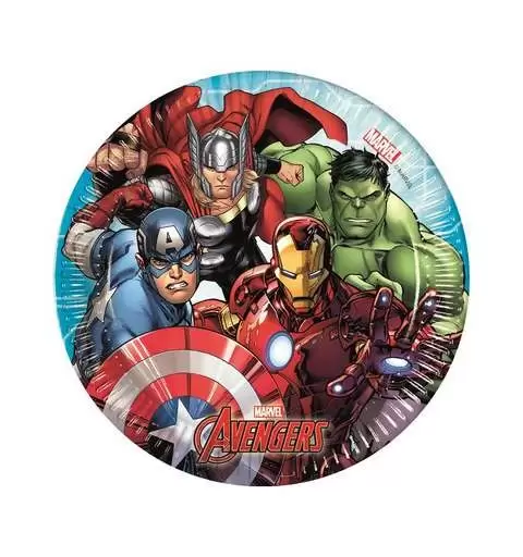 PIATTI DESSERTE AVENGERS ASSEMBLE 8 PZ