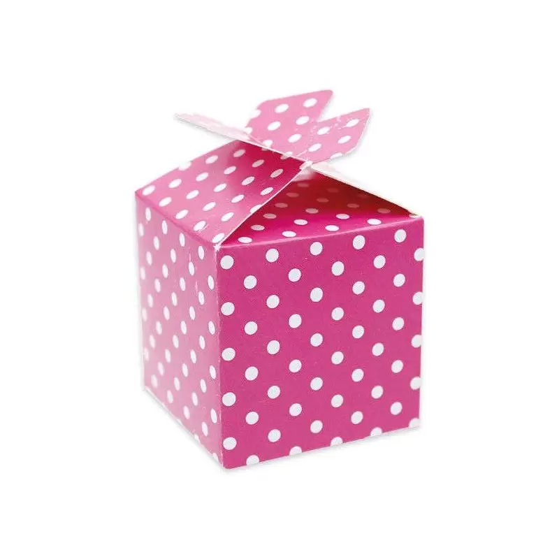 SCATOLINA PORTACONFETTI A CUBETTO - COLORI VARI