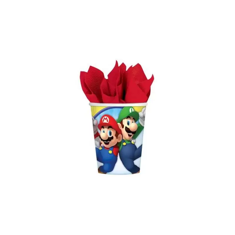 BICCHIERI SUPER MARIO - 8 PZ