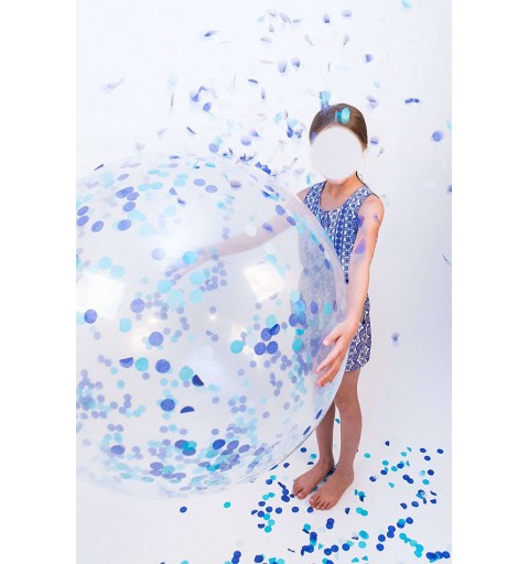 Palloncino trasparente da 60 cm – Palloncino decorativo – riempibile con  piume o coriandoli – adatto a elio – per feste, matrimoni, compleanni
