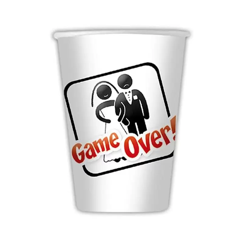 BICCHIERI SPOSI GAME OVER - 8 PZ