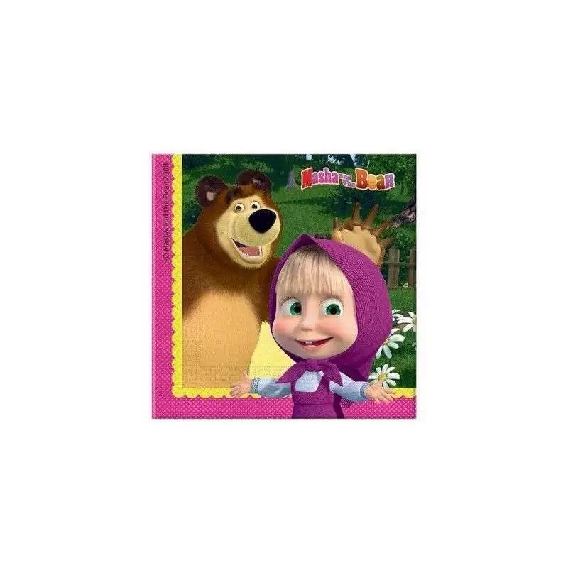 KIT N.55 MASHA E ORSO - SET TAVOLA PER FESTE