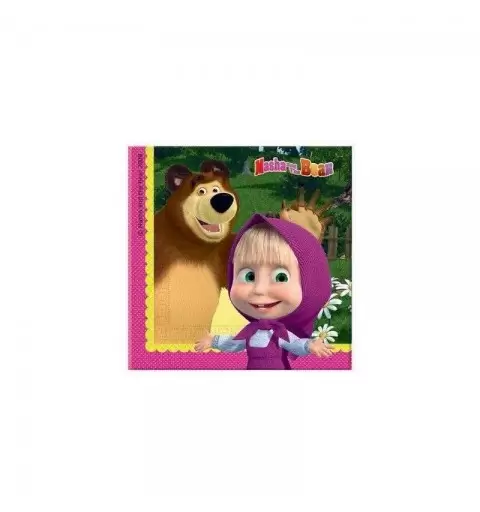 KIT N.55 MASHA E ORSO - SET TAVOLA PER FESTE