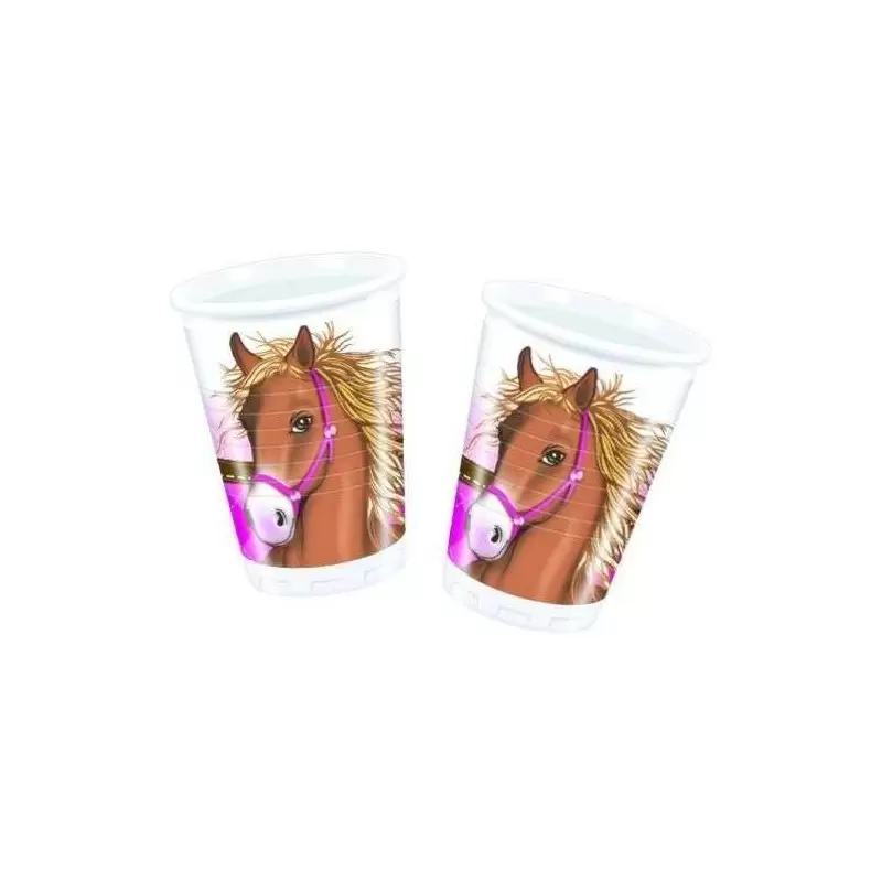 BICCHIERI CAVALLI CUORE - 8 PZ
