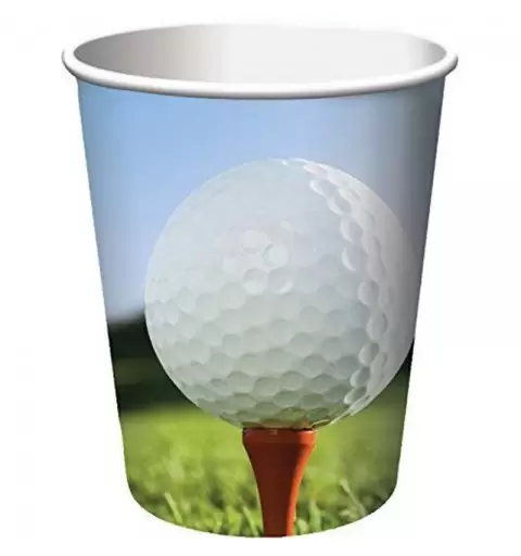 BICCHIERI FESTA A TEMA GOLF - 8 PZ
