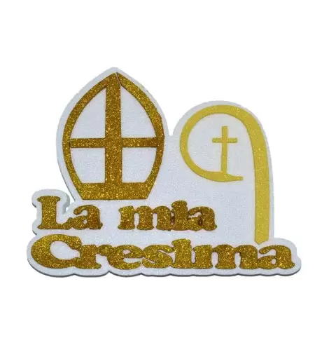 LA MIA CRESIMA IN POLISTIROLO - DECORAZIONE PER CERIMONIA