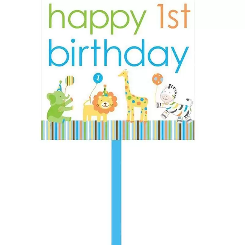 CARTELLO  HAPPY BIRTHDAY - PRIMO COMPLEANNO