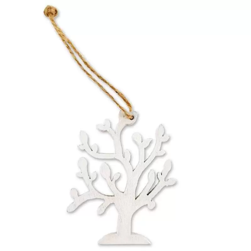 ALBERO DELLA VITA IN LEGNO BIANCO - 24 PZ