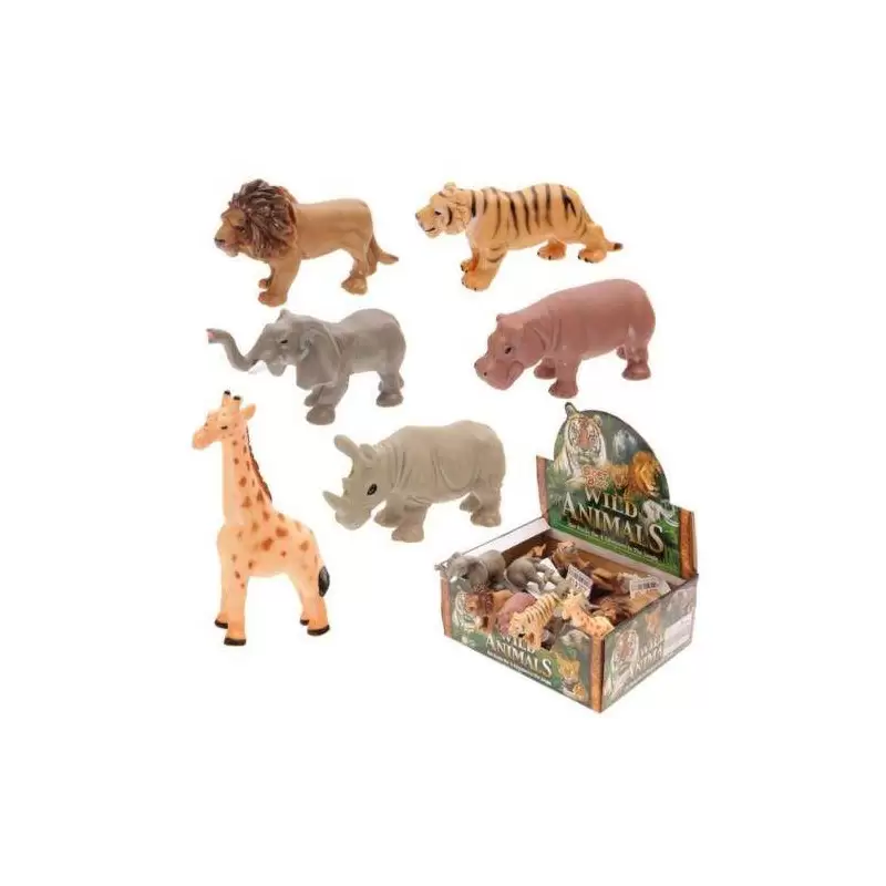 ANIMALI DELLA GIUNGLA IN PLASTICA - REGALINI FINE FESTA ANIMALS
