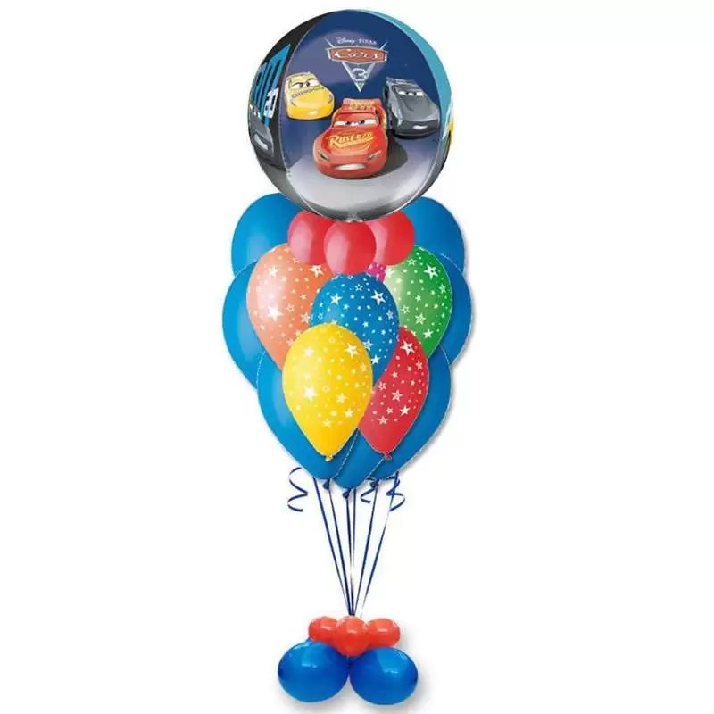 COMPOSIZIONE DI PALLONCINI CARS 3 - FAI DA TE