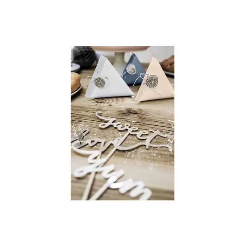 SCATOLINE ELEGANT BLISS - PORTACONFETTI CON ETICHETTE