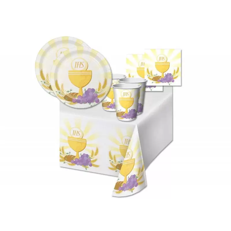 KIT N.16 PRIMA COMUNIONE IHS - SET PER CERIMONIA