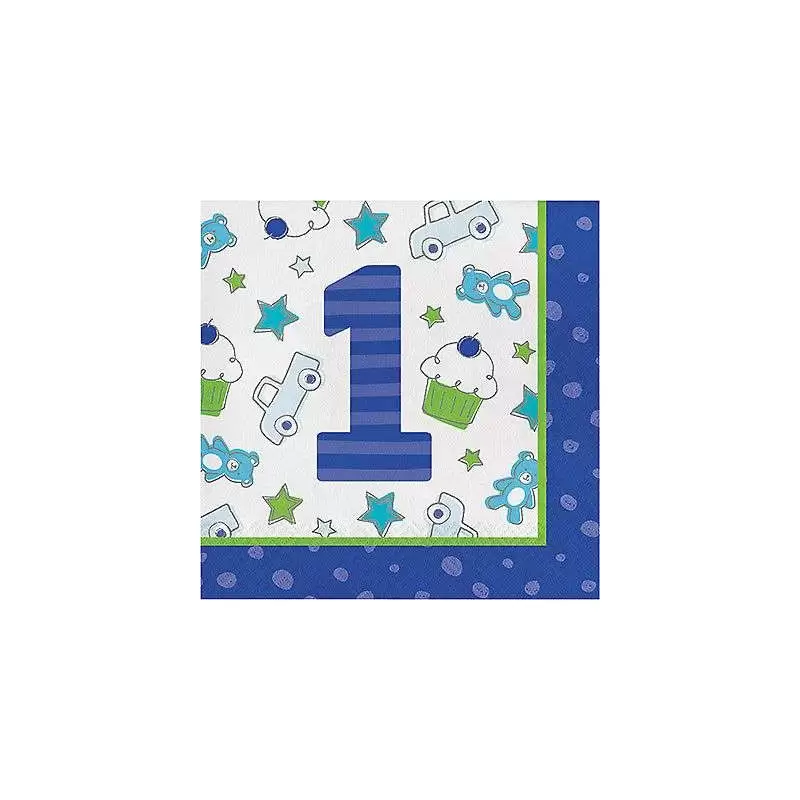 KIT N.3 PRIMO COMPLEANNO DOODLE CELESTE