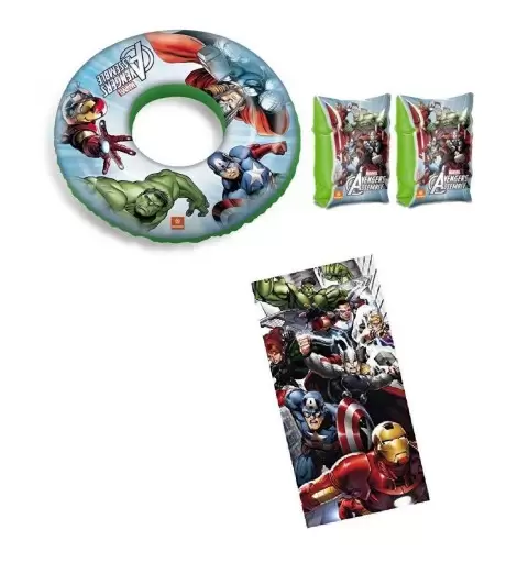 ACCESSORI MARE PER BAMBINI - TELO BRACCIOLI E CIAMBELLA