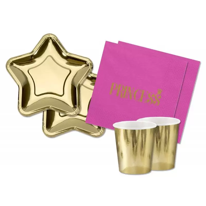KIT N.2 PRINCESS STAR - ADDOBBI PER LA TAVOLA