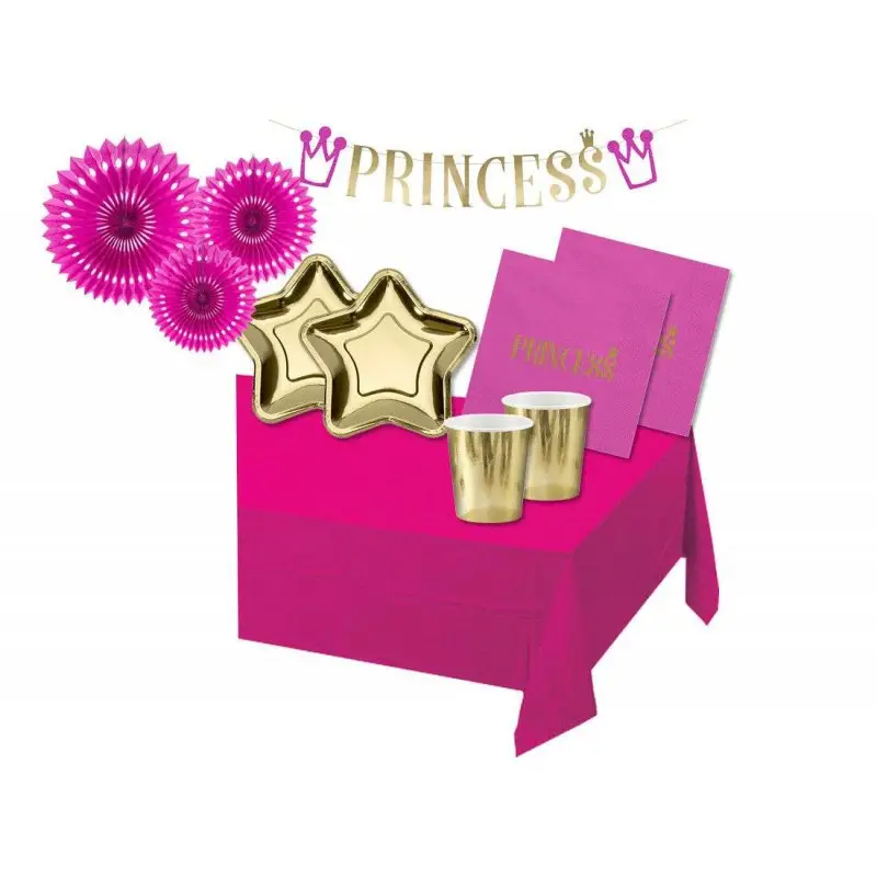 KIT N.17 PRINCESS STAR - ADDOBBI PER IL COMPLEANNO