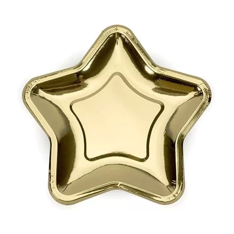 PIATTI PRINCESS STAR - A FORMA DI STELLA 6 PZ