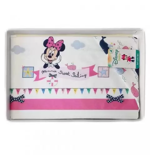 SET LENZUOLINO PER LETTINO O CULLETTA - MINNIE E TOPOLINO