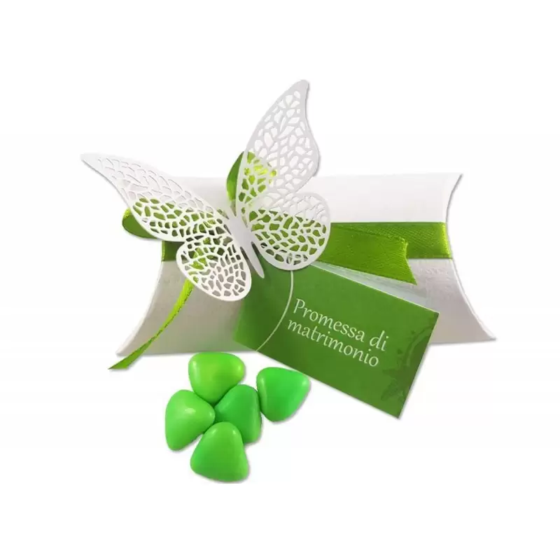 BOMBONIERE PROMESSA DI MATRIMONIO - SCATOLINE CON FARFALLE