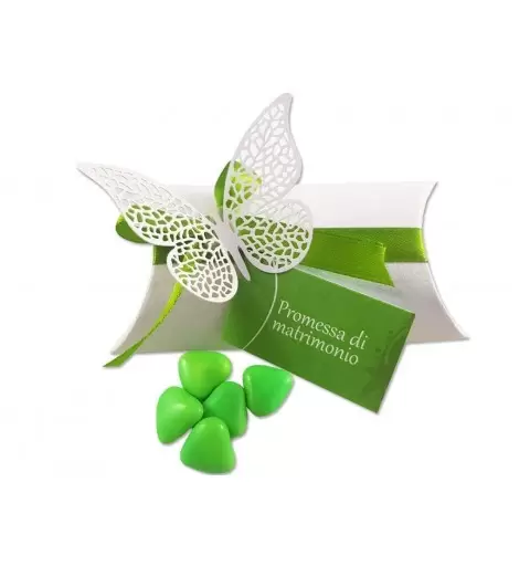 BOMBONIERE PROMESSA DI MATRIMONIO - SCATOLINE CON FARFALLE