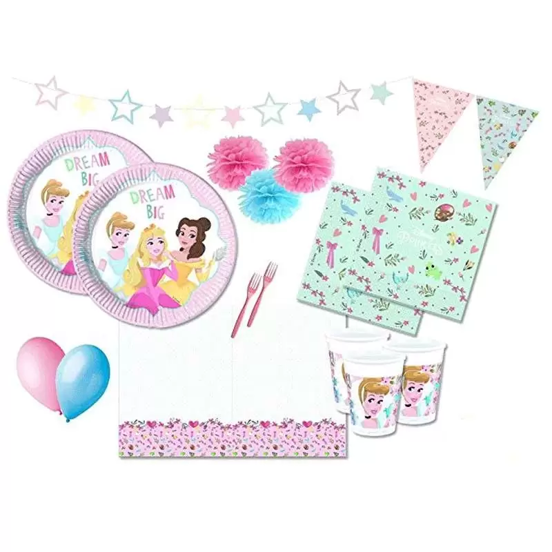 KIT N.54 PRINCIPESSE DISNEY DARE TO DREAM – CON FORCHETTE E PALLONCINI