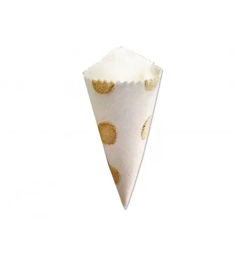 CONI PORTARISO BEIGE A POIS – 12 PZ