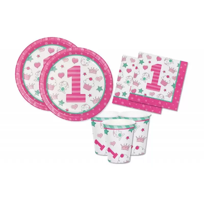 KIT N.2 DOODLE ROSA 1 ANNO – PRIMO COMPLEANNO